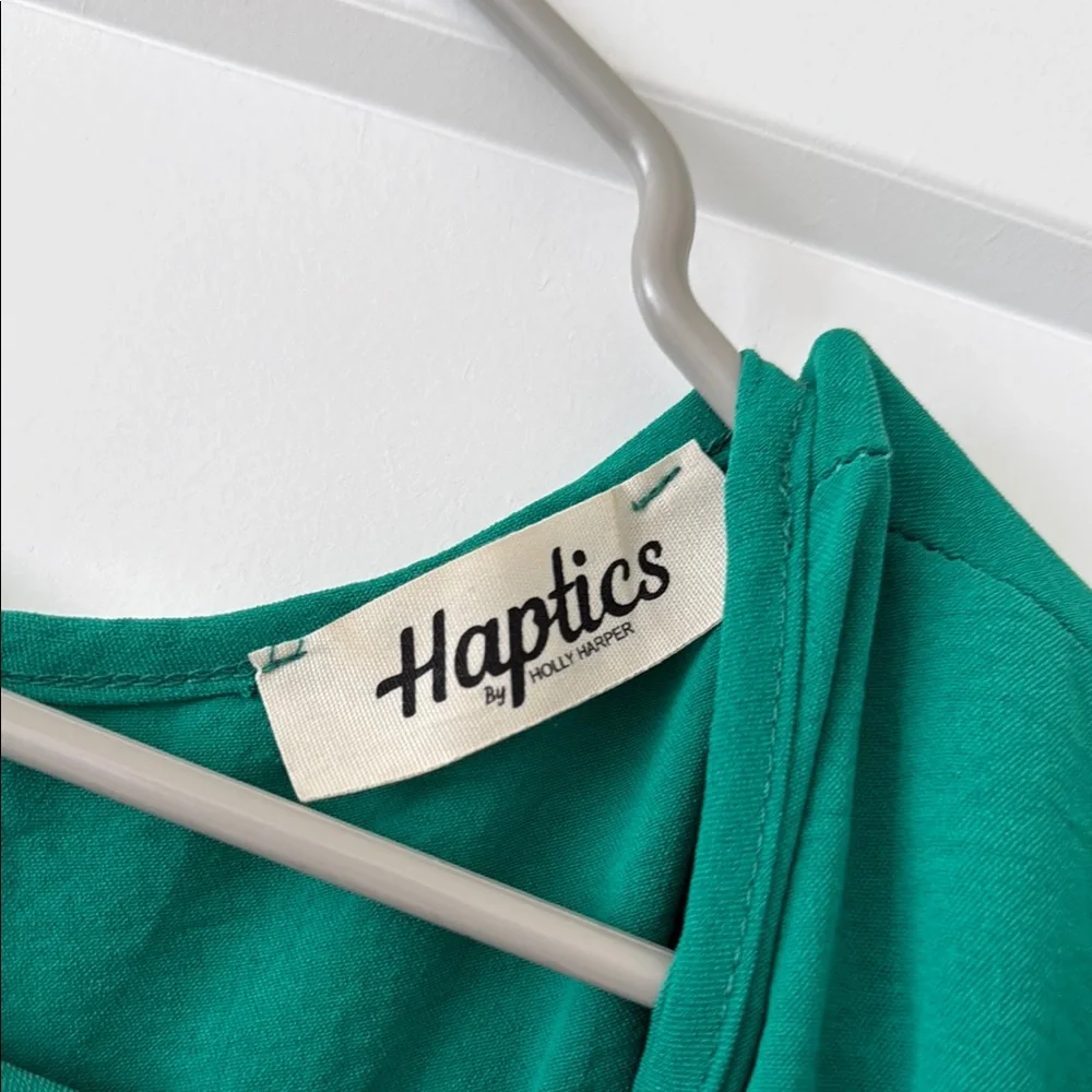 NWOT Green Ruffled Dress - Picture 2 of 3